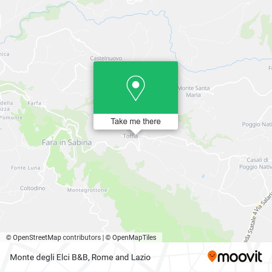 Monte degli Elci B&B map