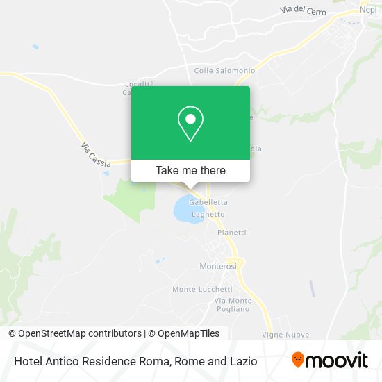 Hotel Antico Residence Roma map