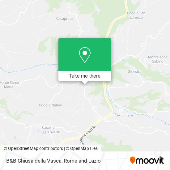 B&B Chiusa della Vasca map