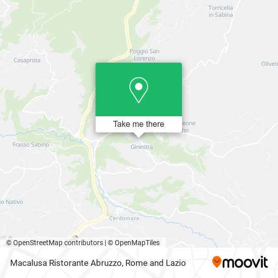 Macalusa Ristorante Abruzzo map