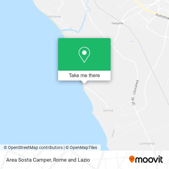 Area Sosta Camper map