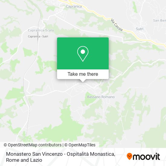 Monastero San Vincenzo - Ospitalità Monastica map