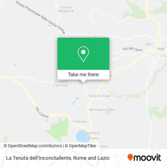 La Tenuta dell'Inconcludente map