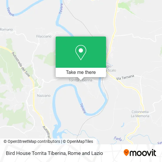 Bird House Torrita Tiberina map