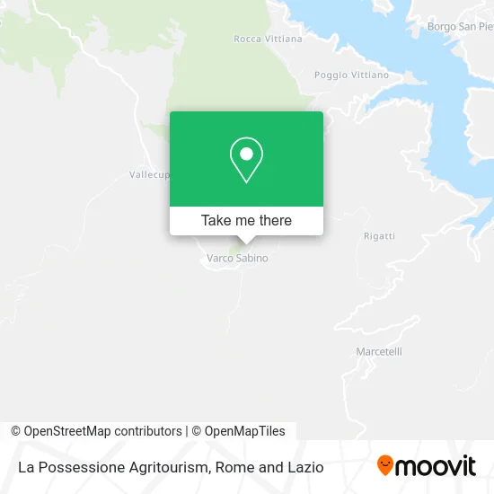 La Possessione Agritourism map