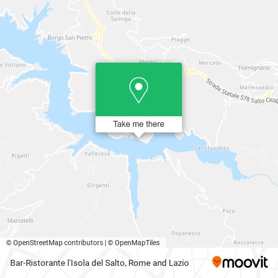 Bar-Ristorante l'Isola del Salto map