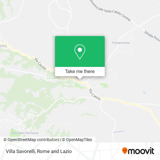 Villa Savorelli map