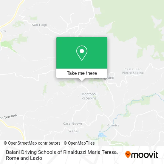 Baiani Driving Schools of Rinalduzzi Maria Teresa map