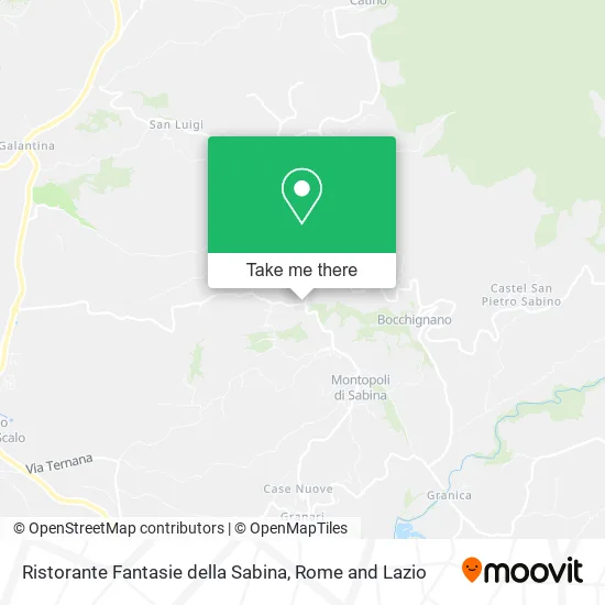 Ristorante Fantasie della Sabina map
