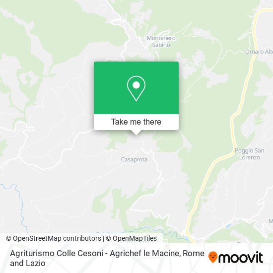 Agriturismo Colle Cesoni - Agrichef le Macine map