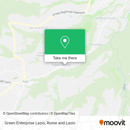 Green Enterprise Lazio map