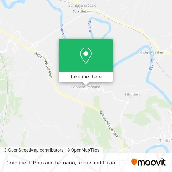Ponzano Romano Municipality map