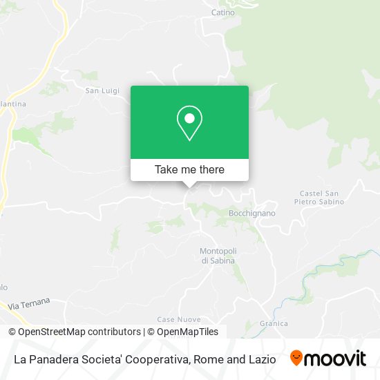 La Panadera Societa' Cooperativa map