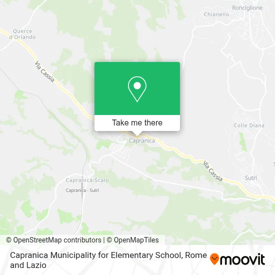 Capranica Municipality for Elementary School map