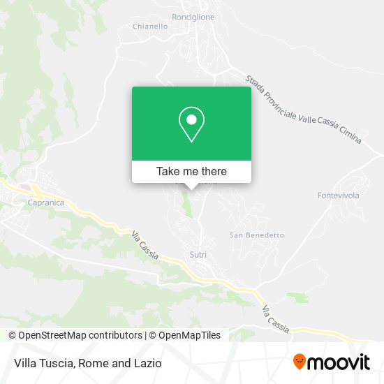 Villa Tuscia map