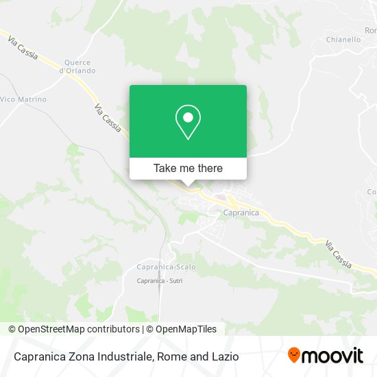 Capranica Zona Industriale map