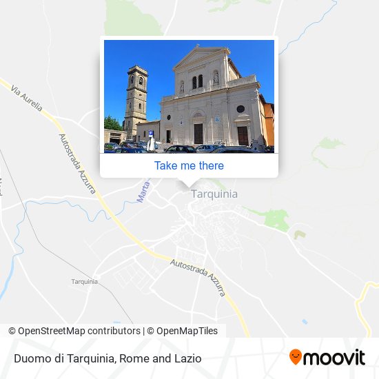 Duomo di Tarquinia map