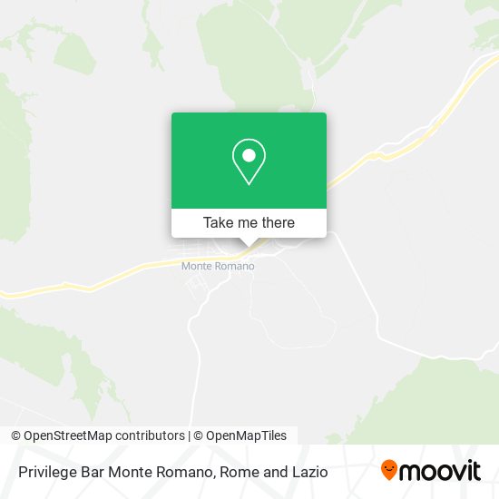 Privilege Bar Monte Romano map