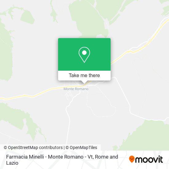 Farmacia Minelli - Monte Romano - Vt map