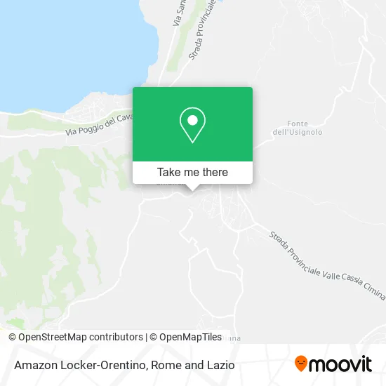 Amazon Locker-Orentino map