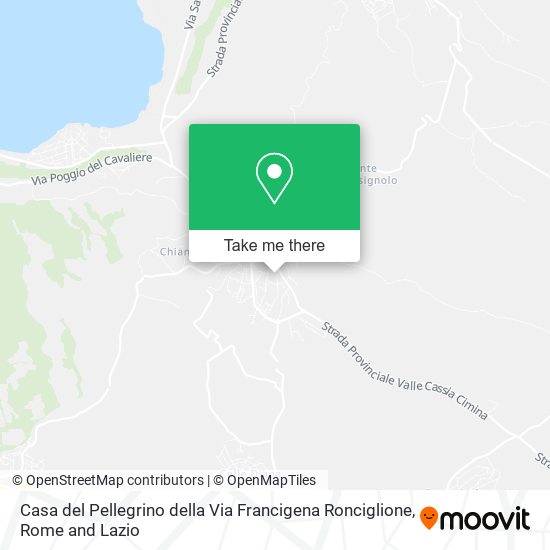 Casa del Pellegrino della Via Francigena Ronciglione map