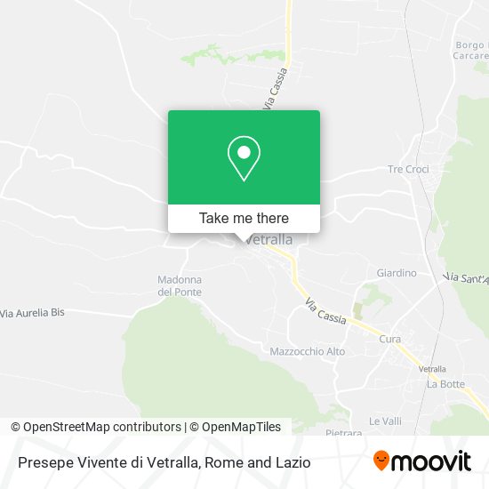 Presepe Vivente di Vetralla map