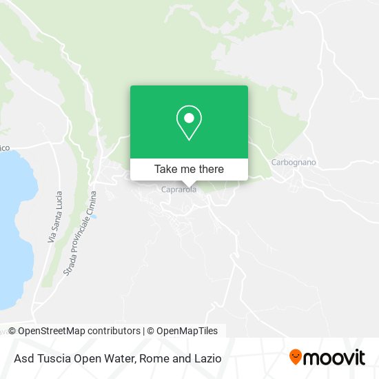 Asd Tuscia Open Water map