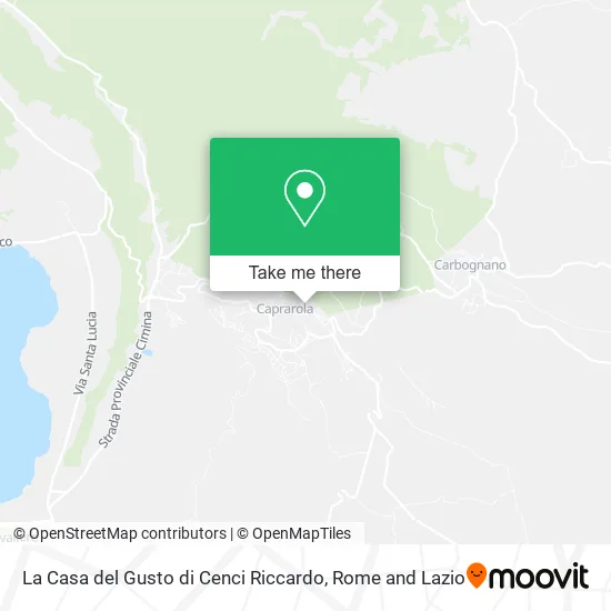 La Casa del Gusto di Cenci Riccardo map