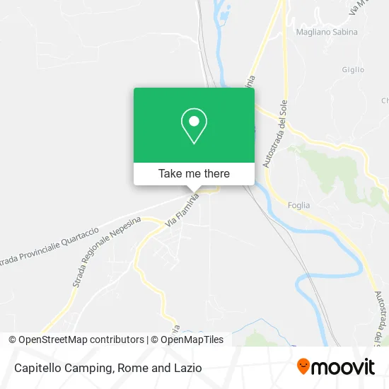 Capitello Camping map