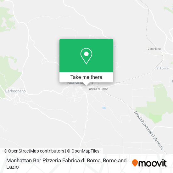 Manhattan Bar Pizzeria Fabrica di Roma map