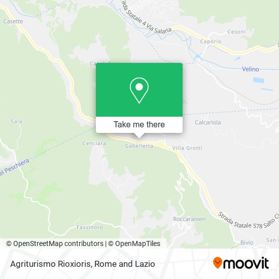 Agriturismo Rioxioris map