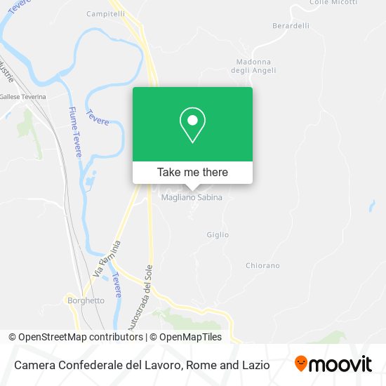 Camera Confederale del Lavoro map