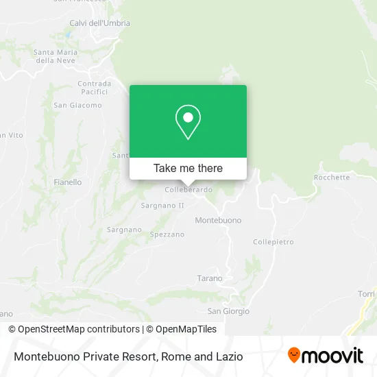Montebuono Private Resort map