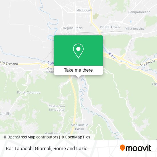 Bar Tabacchi Giornali map