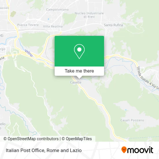 Italian Post Office map