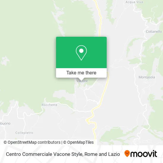 Vacone Style Shopping Center map