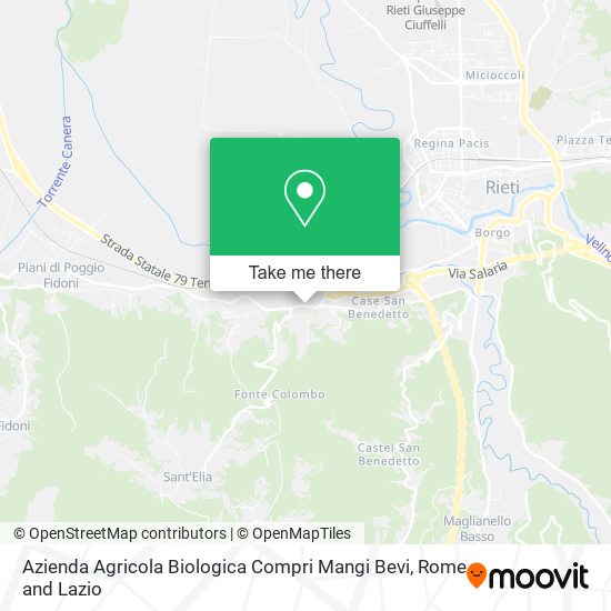 Azienda Agricola Biologica Compri Mangi Bevi map