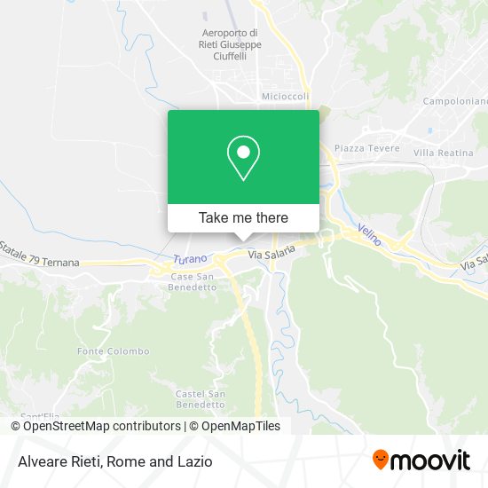 Alveare Rieti map