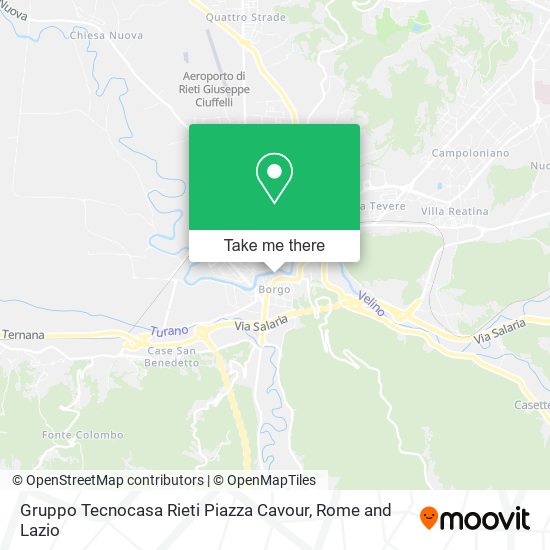 Gruppo Tecnocasa Rieti Piazza Cavour map