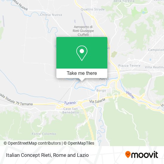 Italian Concept Rieti map