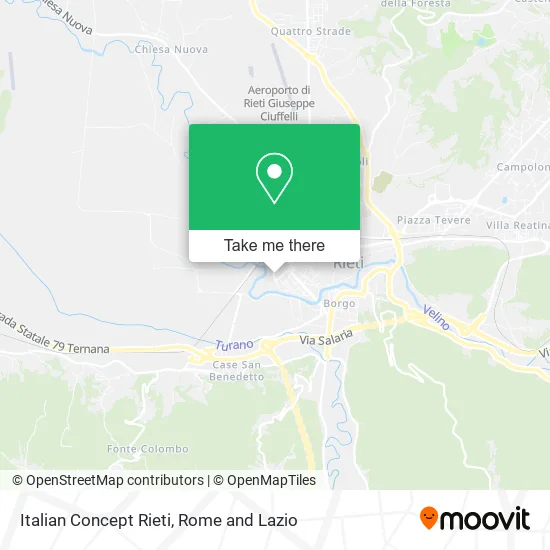 Italian Concept Rieti map
