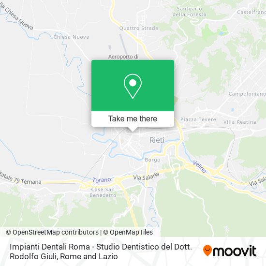 Impianti Dentali Roma - Studio Dentistico del Dott. Rodolfo Giuli map