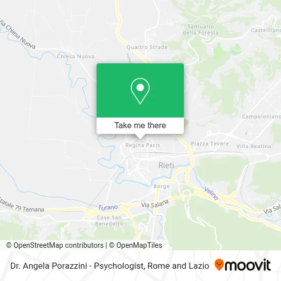 Dr. Angela Porazzini - Psychologist map