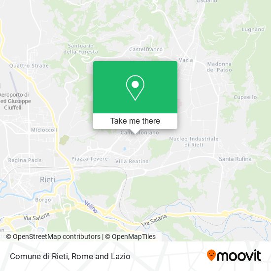 Comune di Rieti map