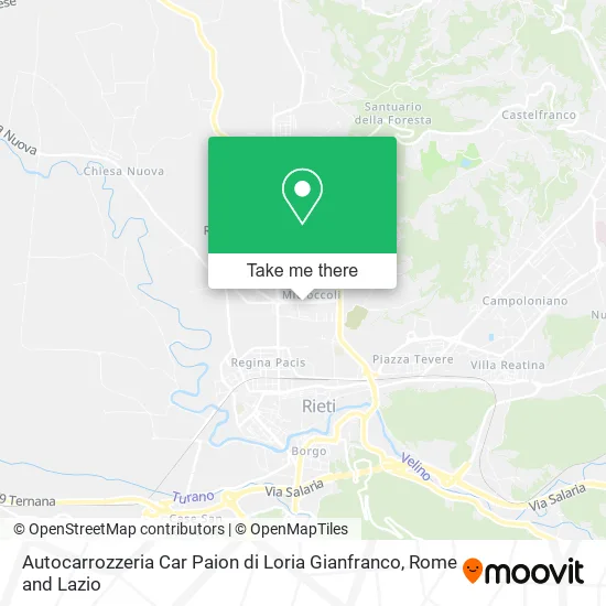 Car Repair Shop Car Paion by Loria Gianfranco map