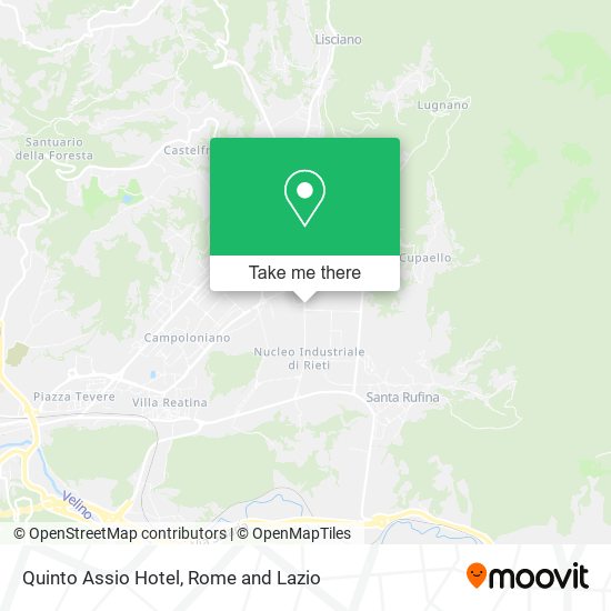 Quinto Assio Hotel map