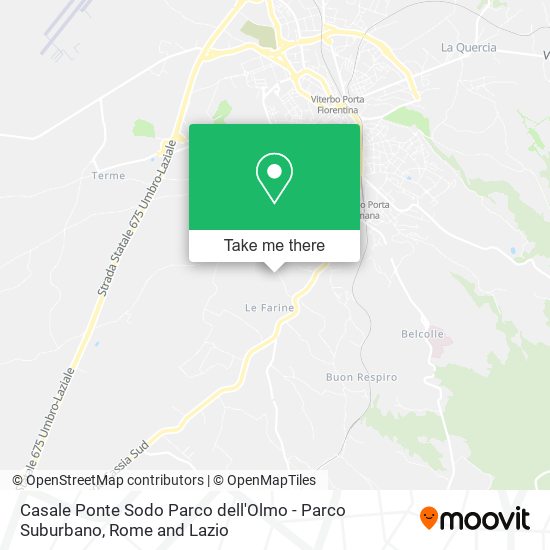 Casale Ponte Sodo Parco dell'Olmo - Parco Suburbano map