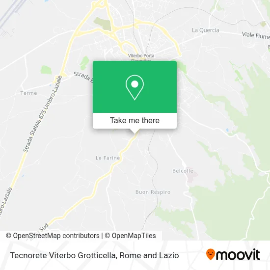 Tecnorete Viterbo Grotticella map
