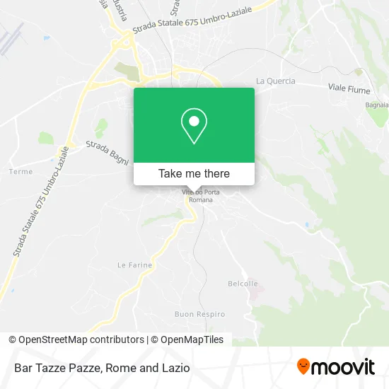 Tazze Pazze Bar map