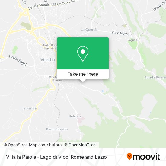 Villa la Paiola - Lago di Vico map